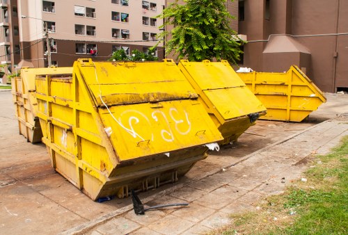 Waste clearance truck in South West London