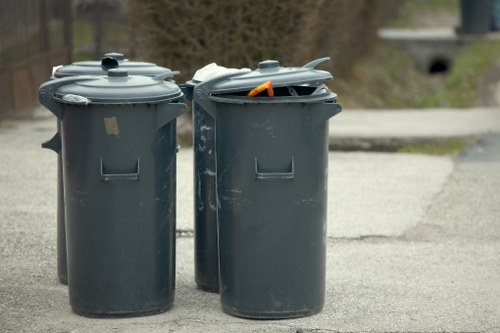 Eco-friendly waste collection vehicle in South West London